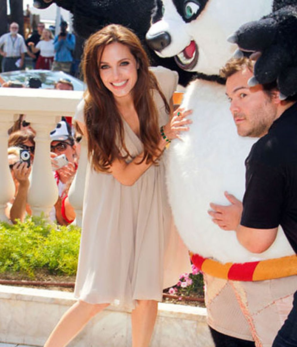Angelina Jolie y Jack Black en el estreno de 'Kung Fu Panda 2' en Cannes