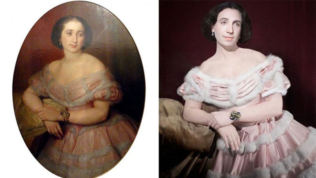 Recrea minuciosamente retratos de sus familiares