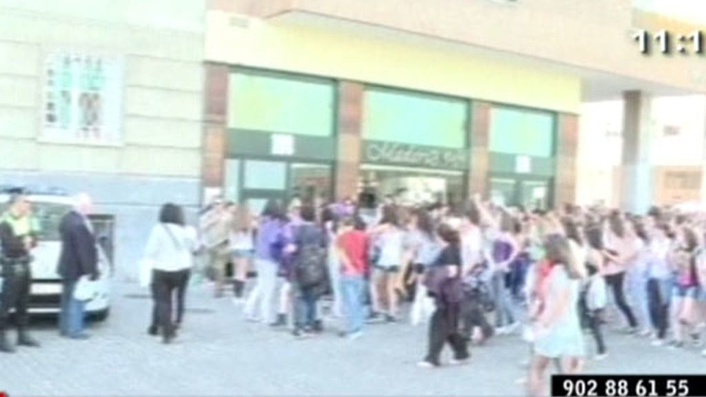 Belén, asediada por las fans de Justin Bieber antes de su concierto en Madrid