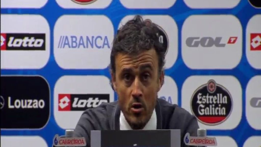 Luis Enrique: "La mejora del equipo es la capacidad para generar peligro"