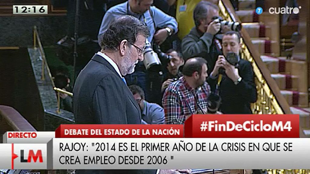 Rajoy: "La economía creará entre 2014 y 2015 en torno a un millón de empleos netos"