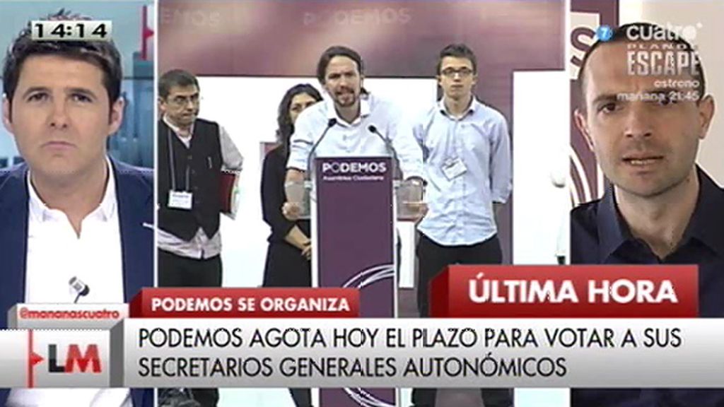 Luis Alegre (Podemos): "Se cierra el proceso de construcción interna"