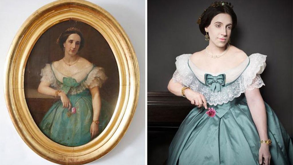 Recrea minuciosamente retratos de sus familiares