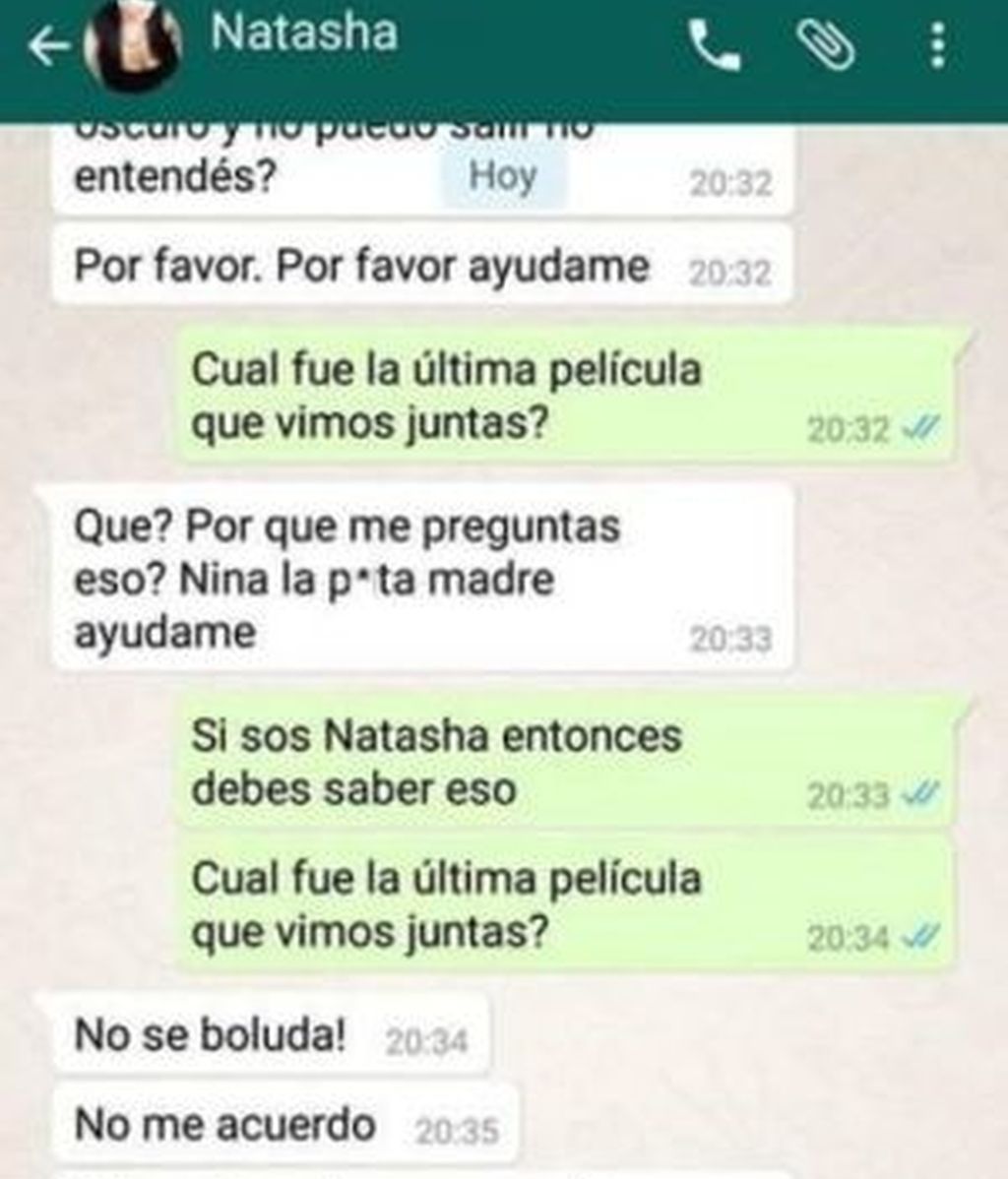 Charla de Whatsapp no apta para cardiacos