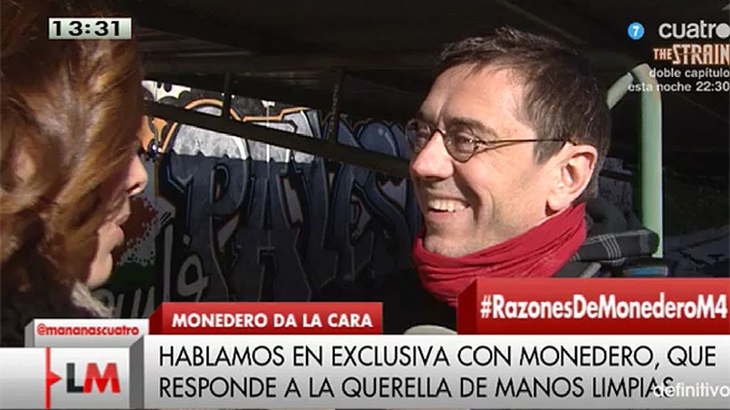 Monedero, de la querella de Manos Limpias: "Denunciaron por 'Los Lunnis así que…"