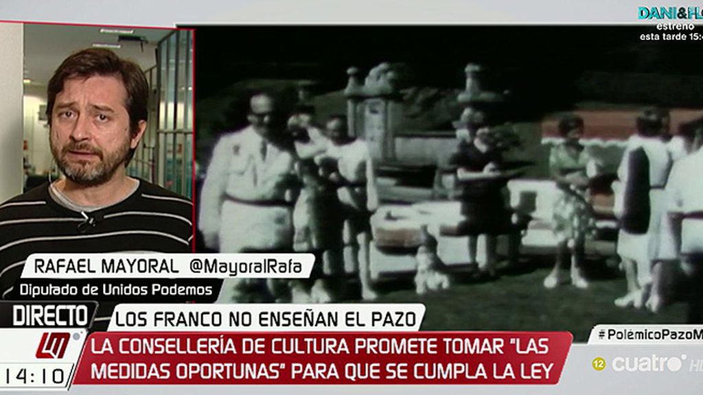 Rafael Mayoral: “Parece que los Franco están defendiendo el botín que obtuvieron en la dictadura”