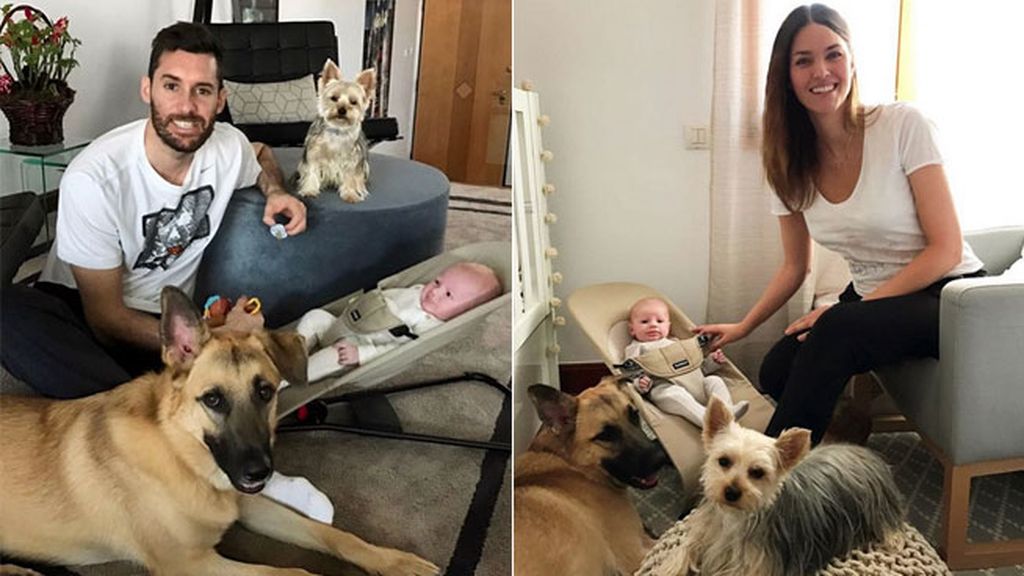 Sus primeras imágenes de la familia al completo, Bella y Denver incluidos