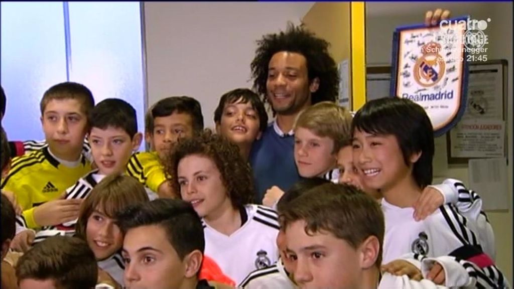 Los chicos del Real Madrid Alevín se lo pasaron en grande con la visita de Marcelo