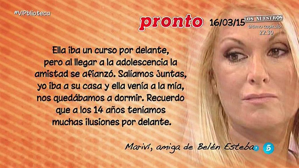 Mariví, de Belén Esteban: "Seguro que sale reforzada de 'Gran Hermano VIP"