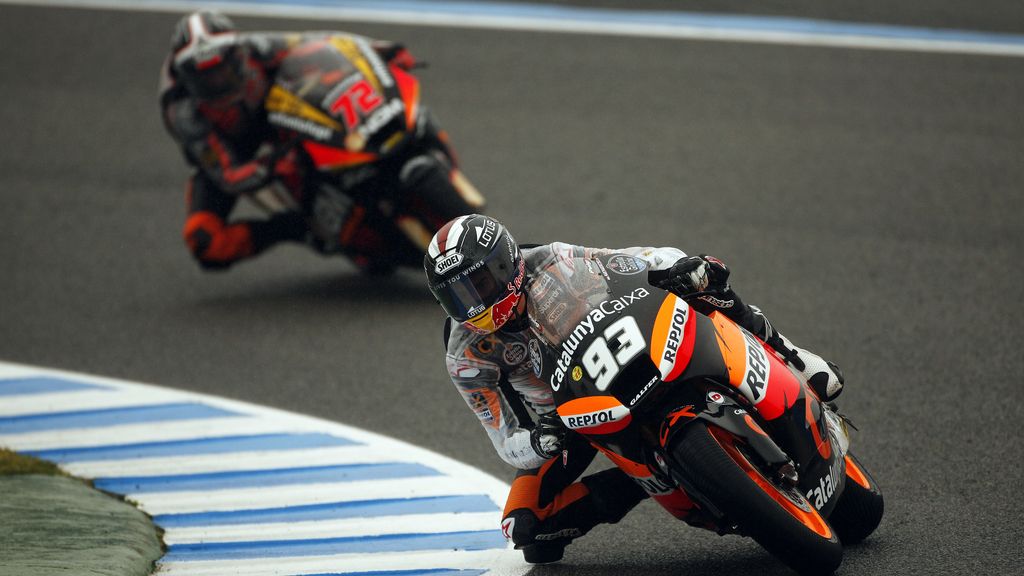Márquez pone a prueba su moto en los libres de Jerez