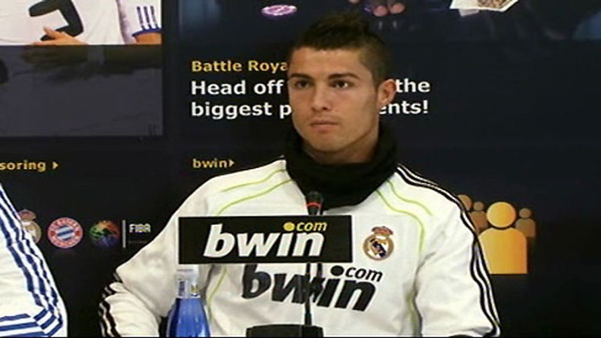 Cristiano Ronaldo, hipermotivado. FOTO: Informativos Telecinco.