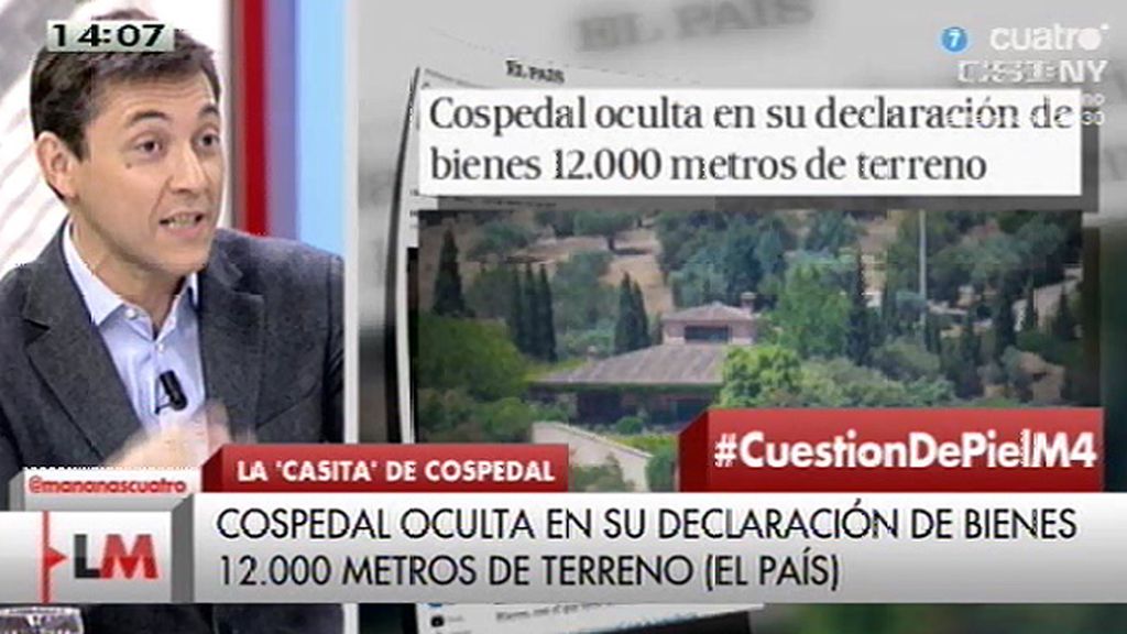 Cospedal oculta en su declaración de bienes 12.000 metros de terreno, según 'El País'