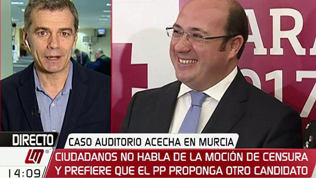 Toni Cantó: “Hoy le preguntamos al PP quién es el sustituto de Pedro Antonio Sánchez”