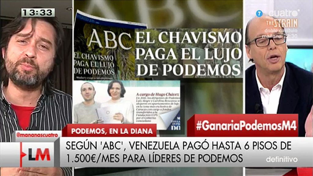 R. Mayoral, sobre los 'lujos' de Podemos: "Lo que dice 'ABC' es falso"
