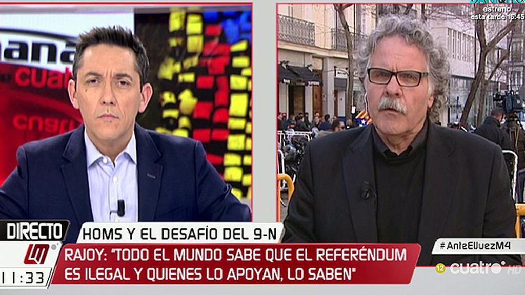 Tardà: “La administración española en lugar de optar por la vía del diálogo, ha optado por la de la represión judicial”