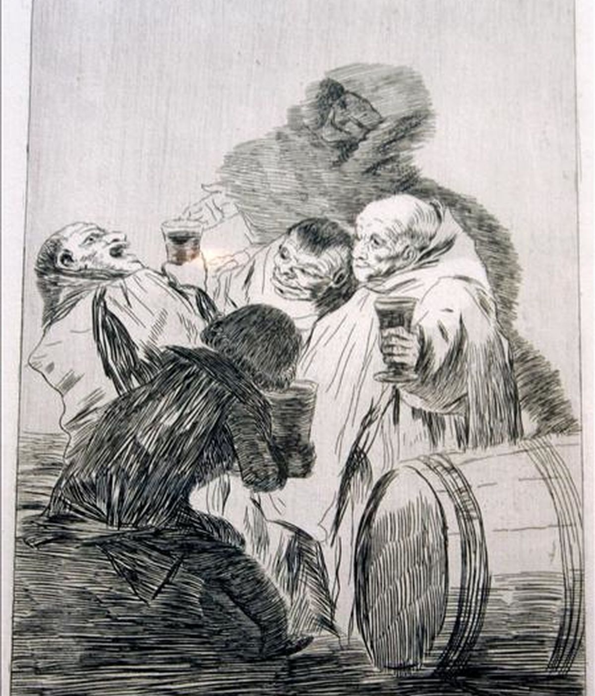 El Museo Reina Sofía ha pedido al Museo del Prado 12 grabados de Goya, de ellos 7 "caprichos", para incorporarlos a su colección en régimen de préstamo. En la imagen, uno de los grabados de la colección "Los Caprichos de Goya". EFE/Archivo