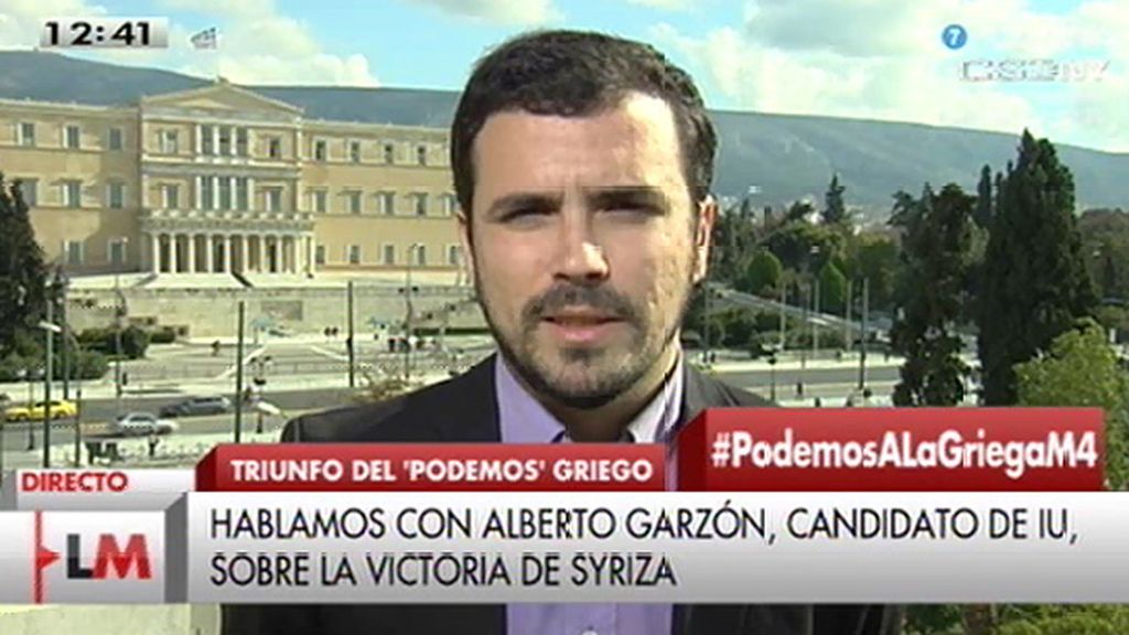 A. Garzón: "lo que se está viviendo en Grecia para muchos es una justicia histórica"