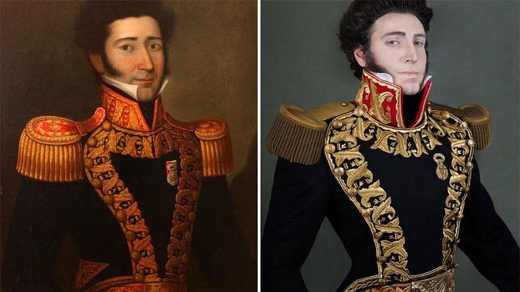 Recrea minuciosamente retratos de sus familiares