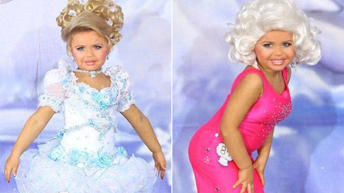 Maddy de cinco años participa en concursos de belleza infantil