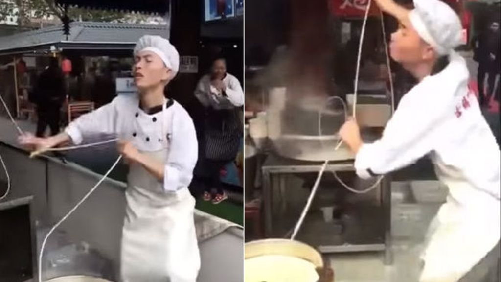 El cocinero bailarín que nos enseña el arte...de hacer noodles