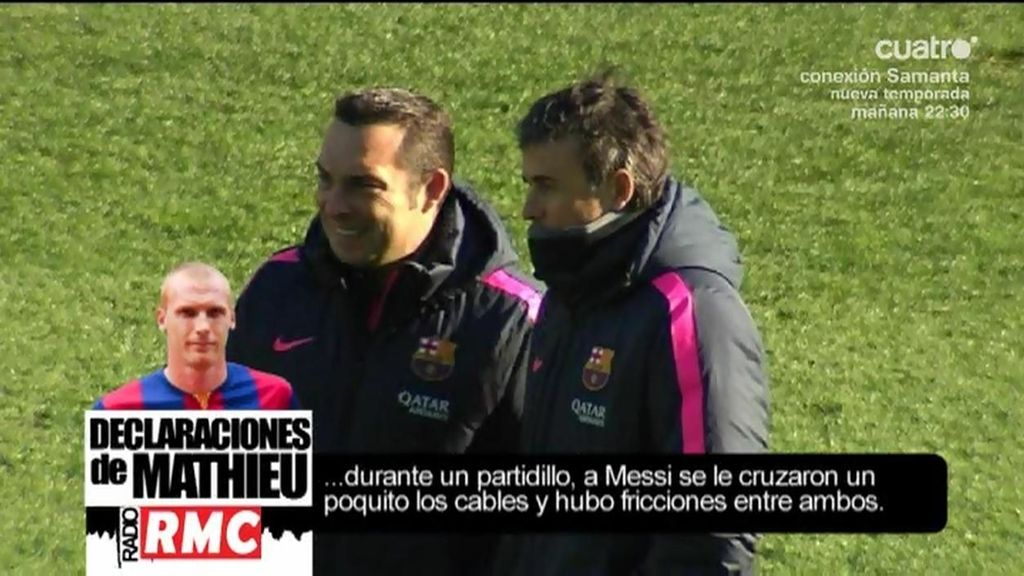 Mathieu: "A Messi se le cruzaron los cables con Luis Enrique pero todo se arregló"