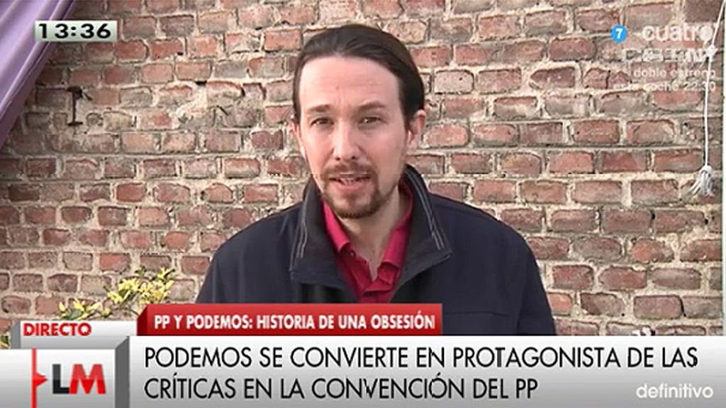 P. Iglesias: "Tic, tac, tic, tac, el 31 de enero empieza la cuenta atrás para Rajoy"