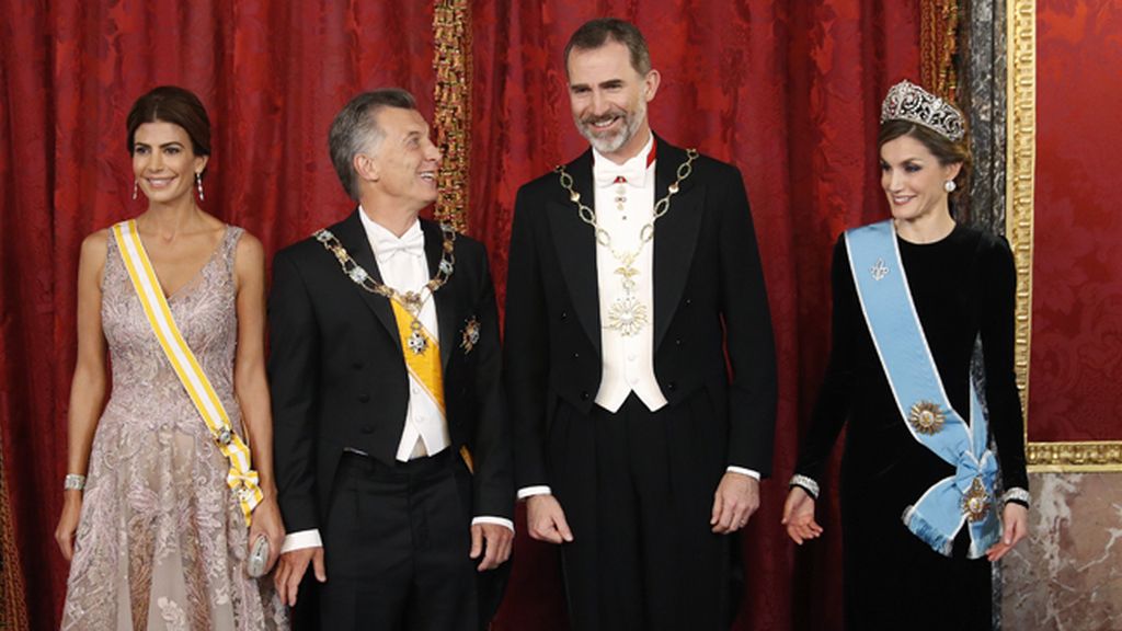 Cena de gala en el Palacio Real en honor al presidente argentino
