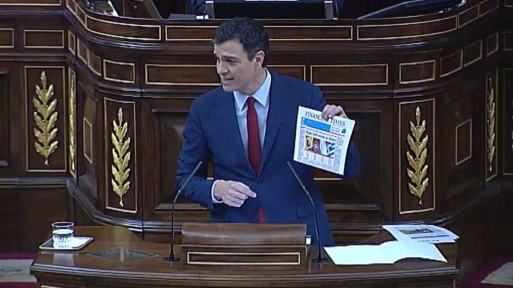 Sánchez acusa a Rajoy de mentir sobre el rescate para “salvar al soldado Rato”
