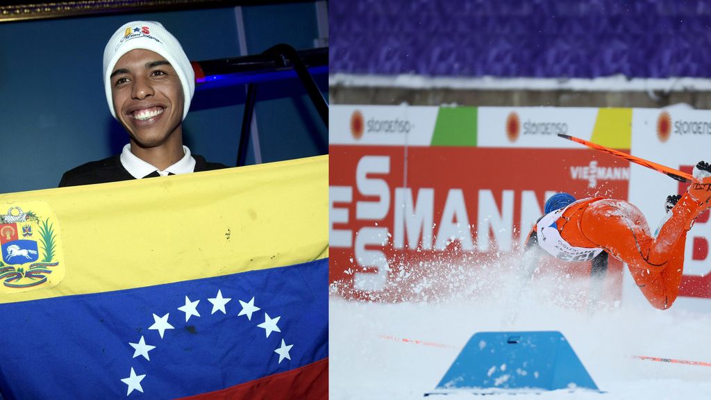 El esquiador venezolano que no había visto nunca la nieve