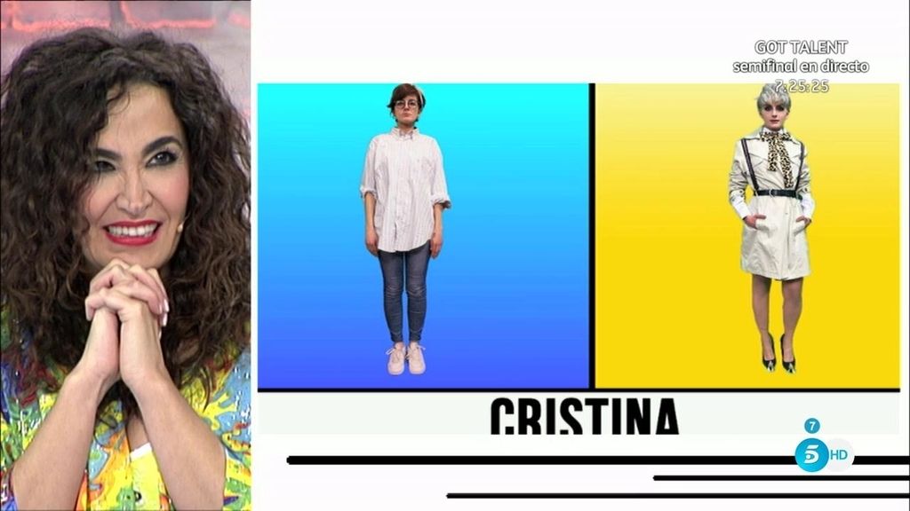 Cristina opta por un look andrógino para Lucía en su ‘Cámbiame challenge’
