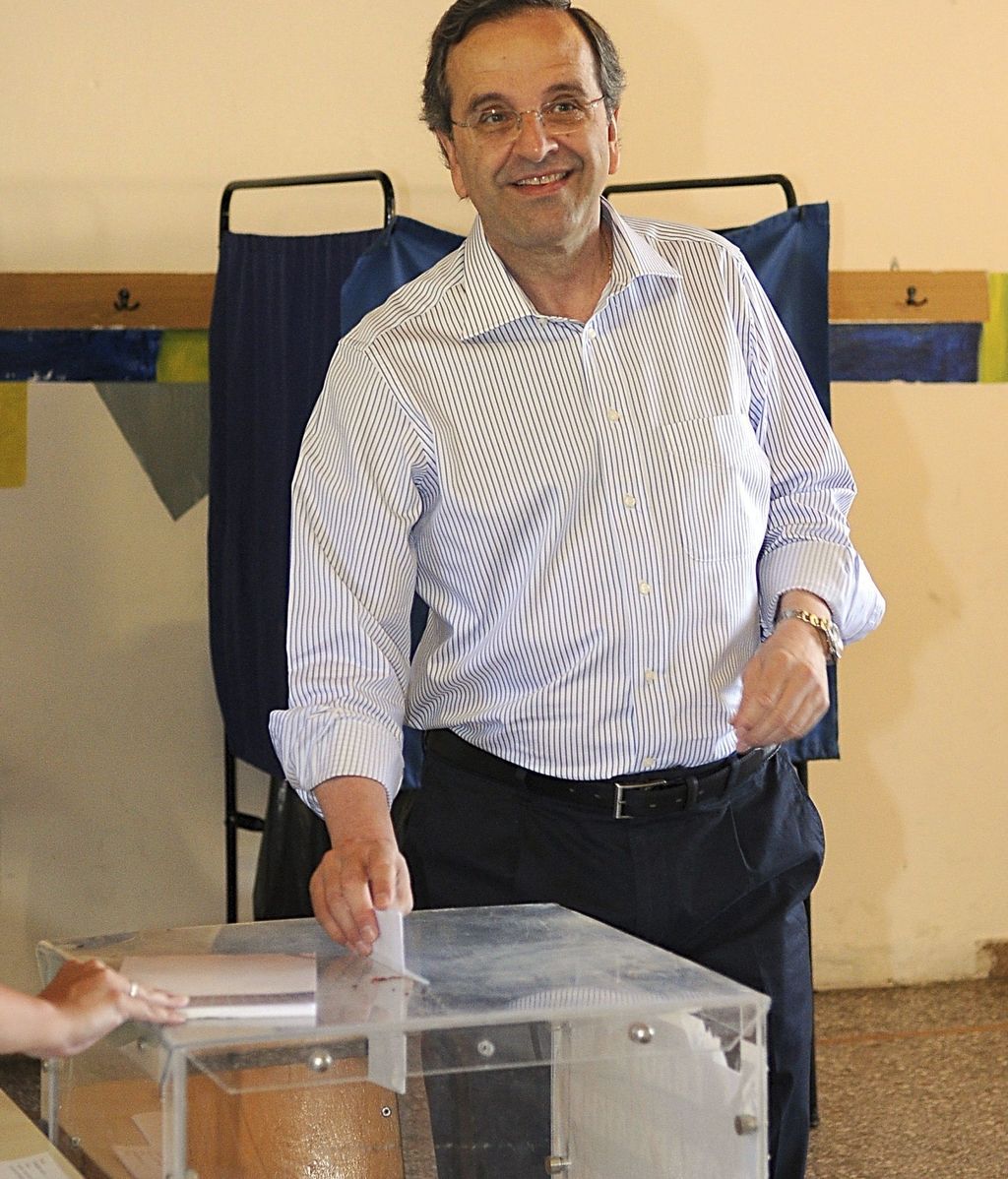 Antonio Samarás, líder del partido conservador Nueva Democracia (ND)
