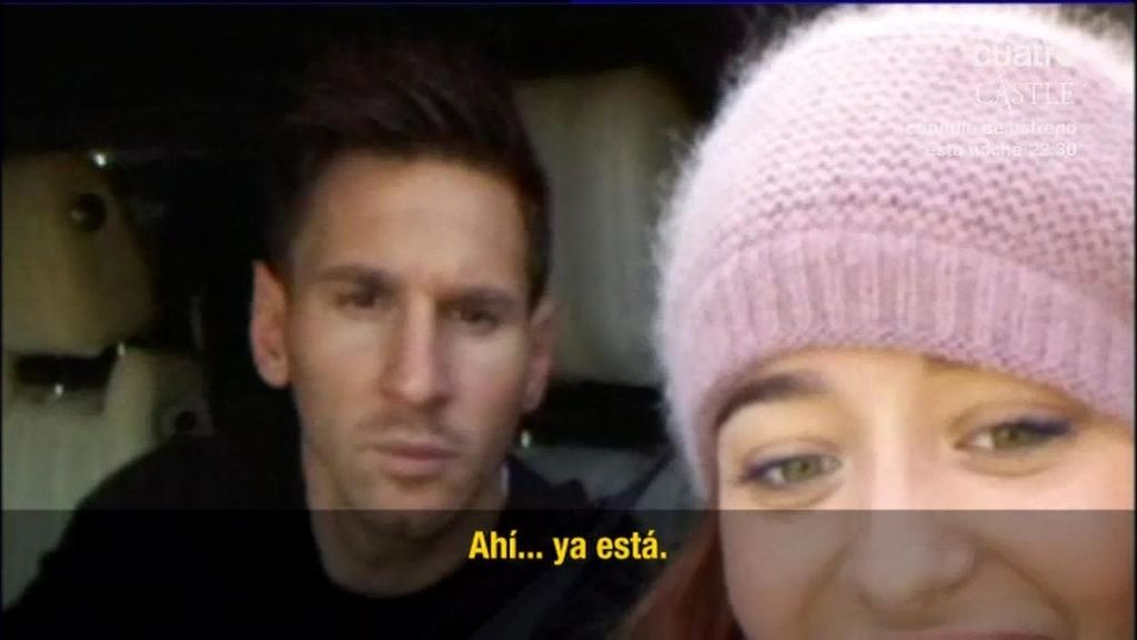 Messi sonríe a una aficionada: "Antes de irte tú que se marche Luis Enrique"