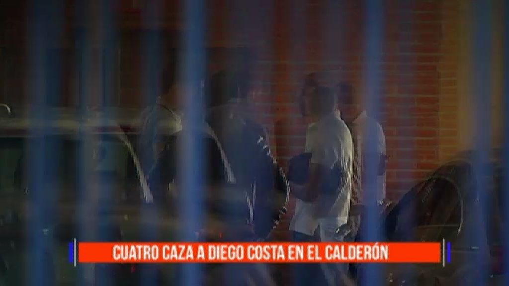 Diego Costa visita a sus excompañeros del Atlético de Madrid