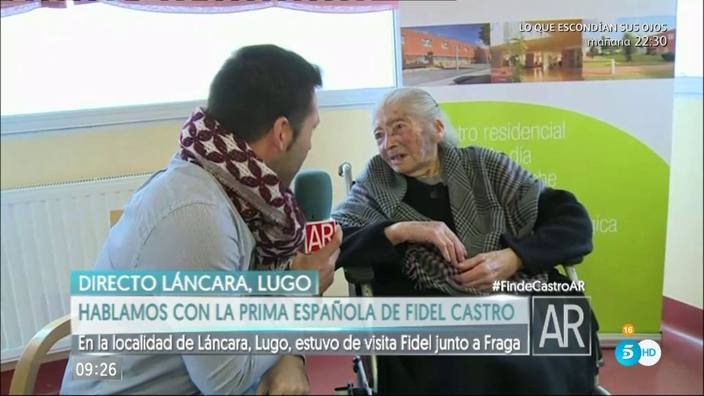 El programa de 'AR' habla con la prima lucense de Fidel Castro, de 103 años