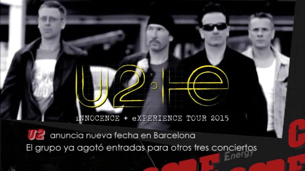 ¡U2 anuncia nueva fecha en Barcelona!