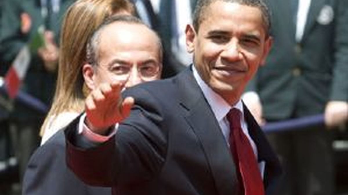 Obama ha llegado a Trinidad y Tobago tras reunirse con Felipe Calderón en México. Vídeo: ATLAS