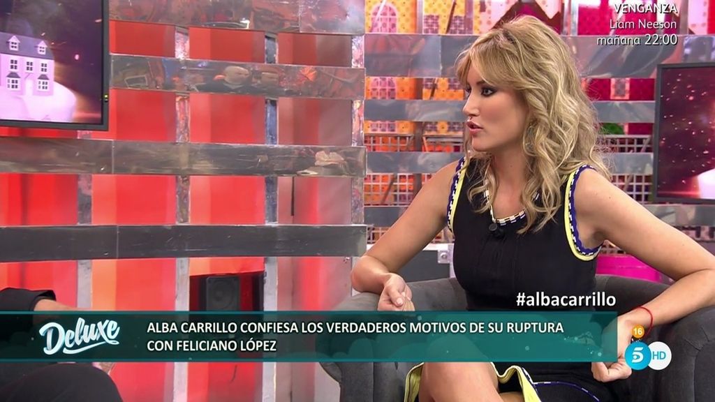 Alba Carrillo: "Ingresé en la clínica López Ibor. Feliciano se está enterando ahora"