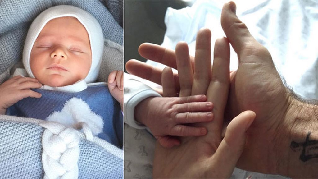 Así nos lo presentaron: foto-manos y Alan durmiendo