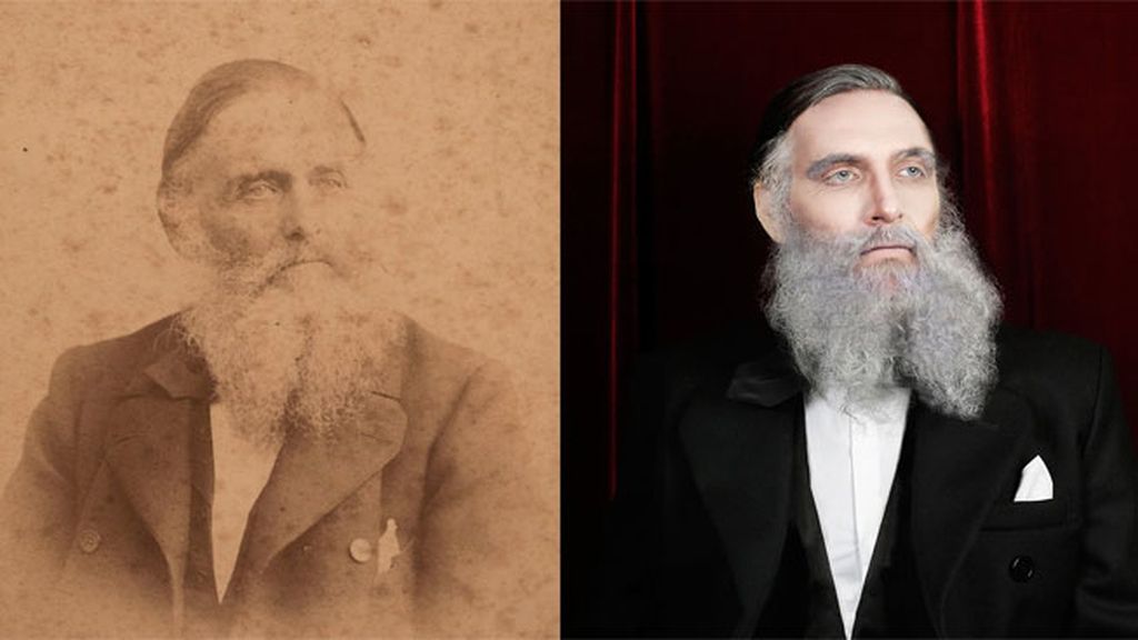 Recrea minuciosamente retratos de sus familiares
