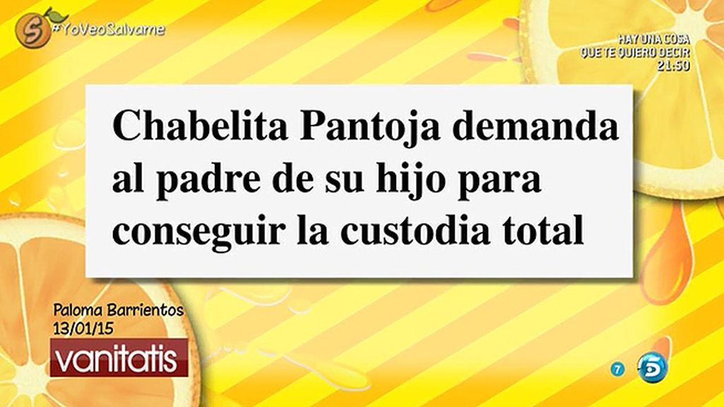Chabelita ha demandado a Isla para tener la custodia total de su hijo, según 'Vanitatis'