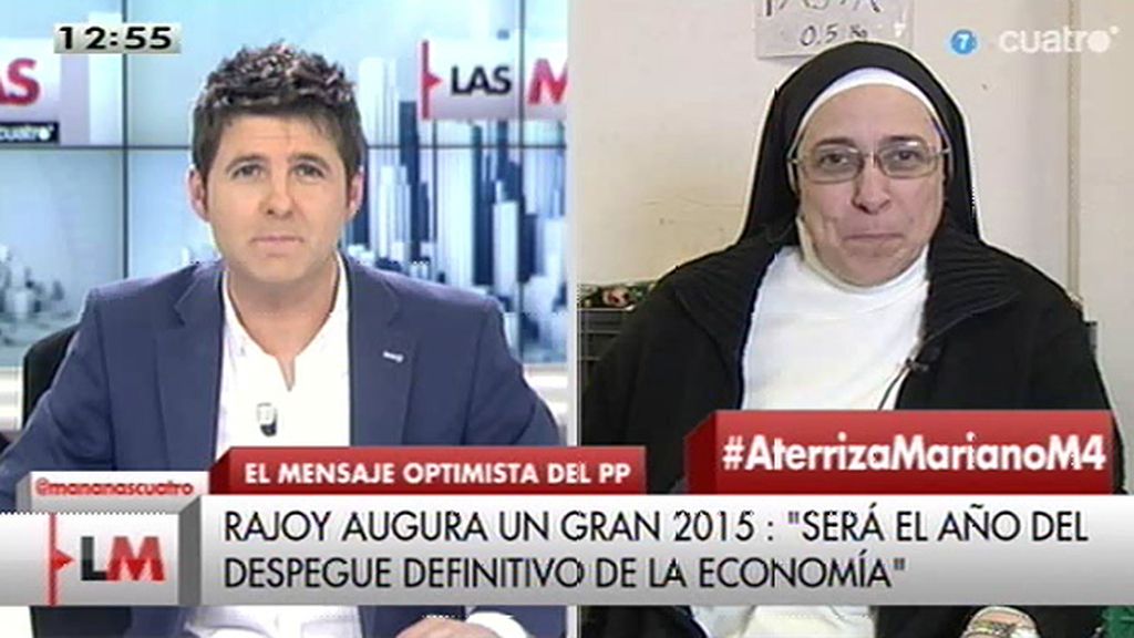 Sor Lucía Caram: "Mariano tiene que aterrizar, salir del plasma y dar la cara"
