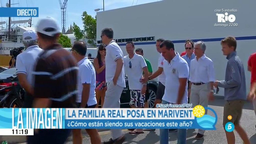 Felipe VI llega al club naútico de Mallorca