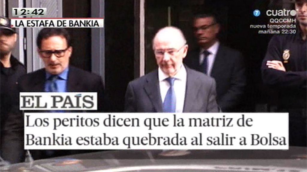 Bankia salió a bolsa con la matriz quebrada, según los peritos del Banco de España