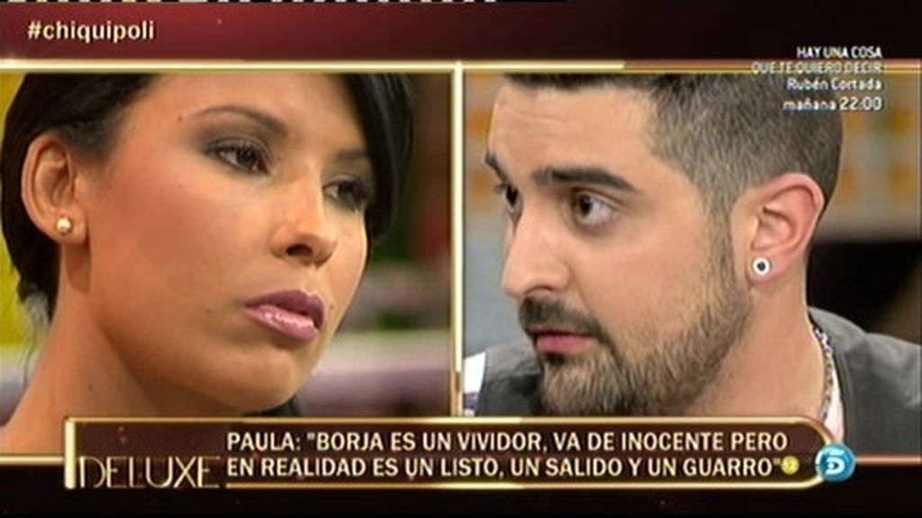 Paula: "Borja se quitaba la ropa cuando hablábamos por webcam"