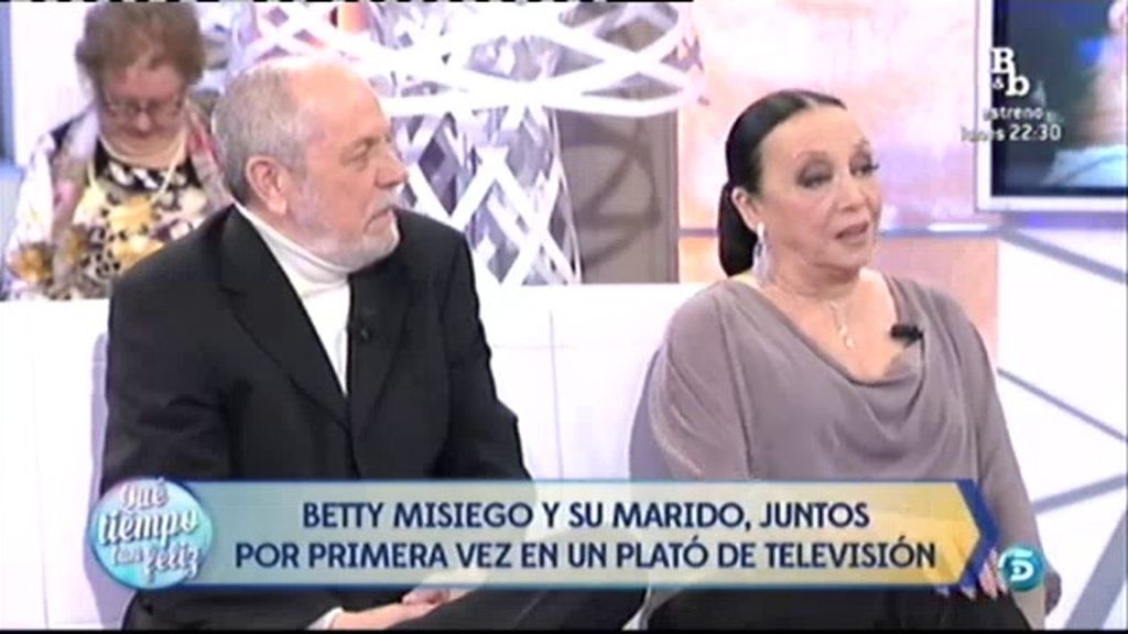 Betty Missiego y su marido Fernando, 42 años de vida en común