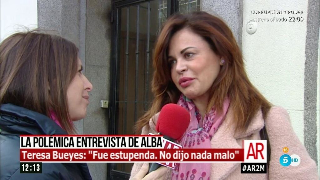 Teresa Bueyes, abogada de Alba Carrillo: "Voy a pedir el interrogatorio de Feliciano"