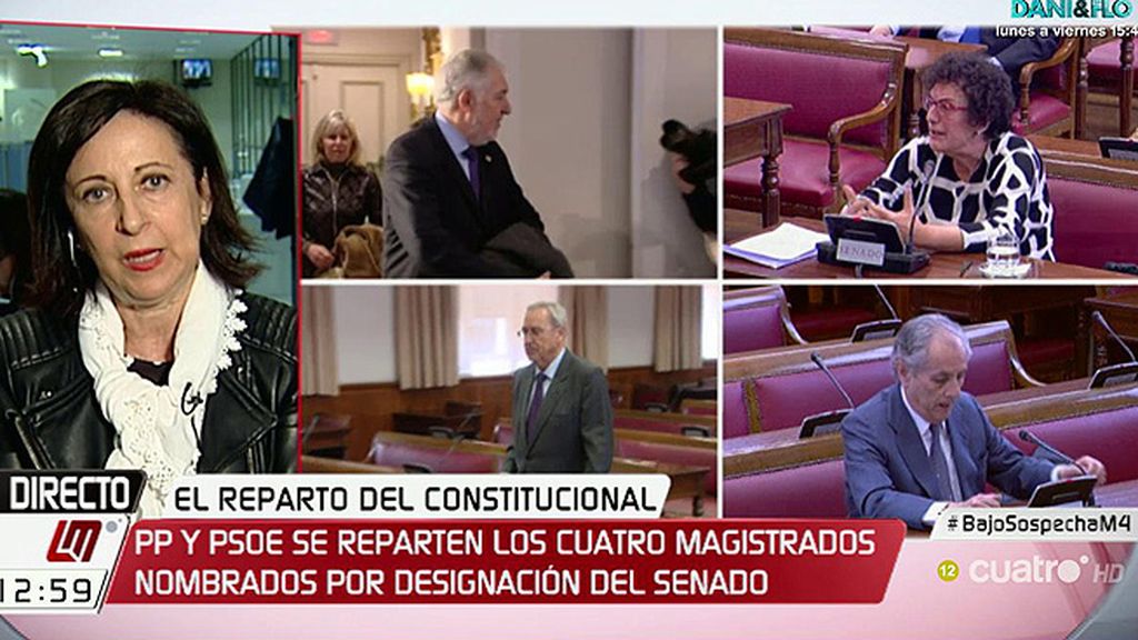 Margarita Robles critica el acuerdo de PP y PSOE sobre los magistrados del Constitucional: “Es tremendo"