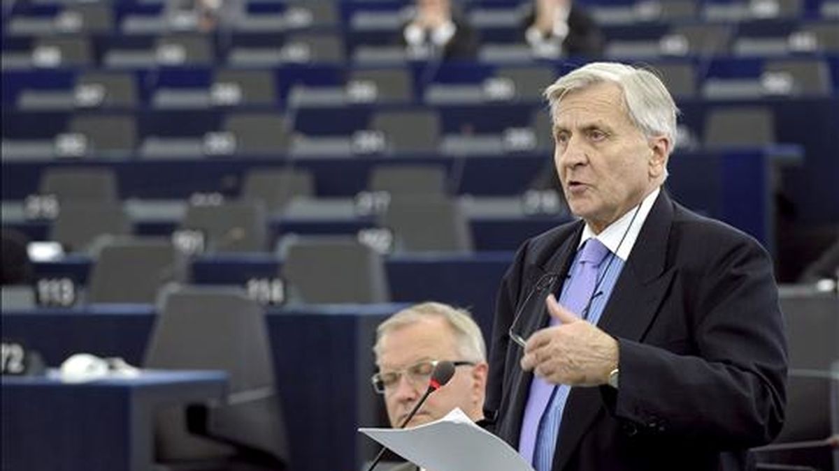 El presidente del Banco Central Europeo (BCE), Jean-Claude Trichet, aseguró hoy que la estabilidad financiera de la zona euro "no está en entredicho de manera grave", aunque reconoció la existencia de "problemas". EFE/Archivo