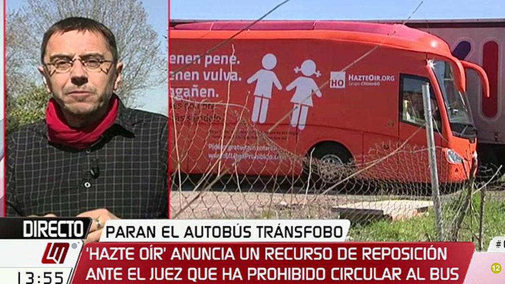 Juan Carlos Monedero: “Silenciando el autobús de ‘Hazte Oír’, corremos el riesgo de silenciarnos a nosotros mismos”