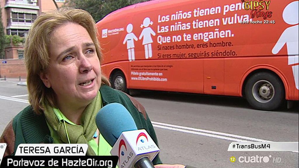 Teresa García (‘Hazte Oír’): “Ni la frase ni las imágenes entendemos que tengan nada discriminatorio”